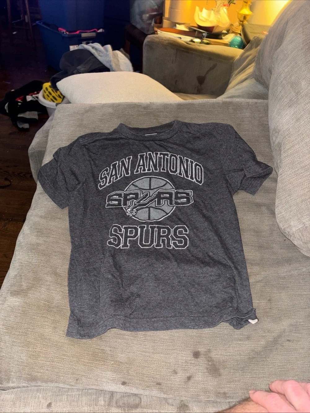 Kids' Gray Graphic Tee Spurs t-Shirt Kids Large 10-12 old navy